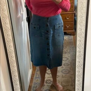 NWT Lane Bryant blue Jean skirt